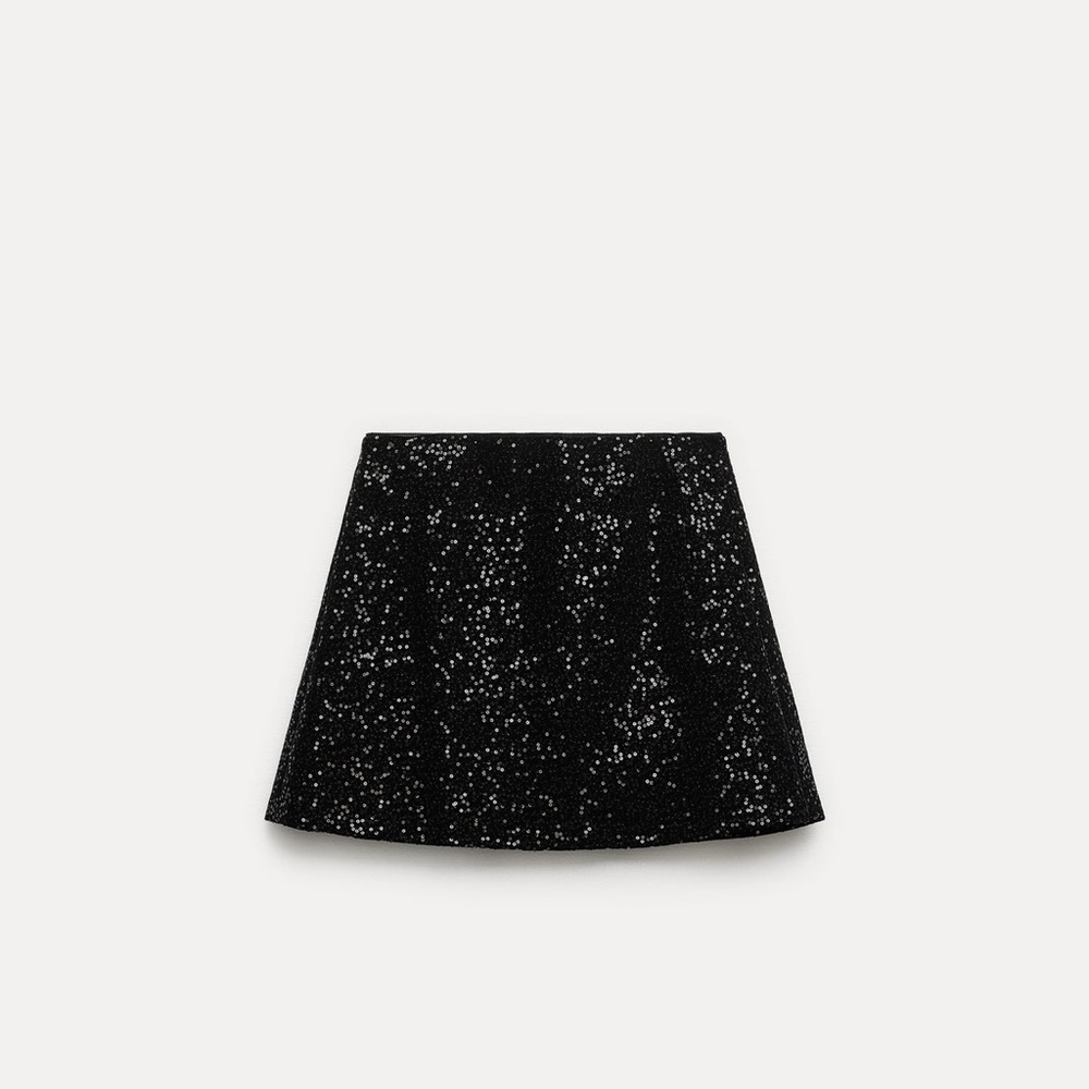 Sequin Velvet Skirt